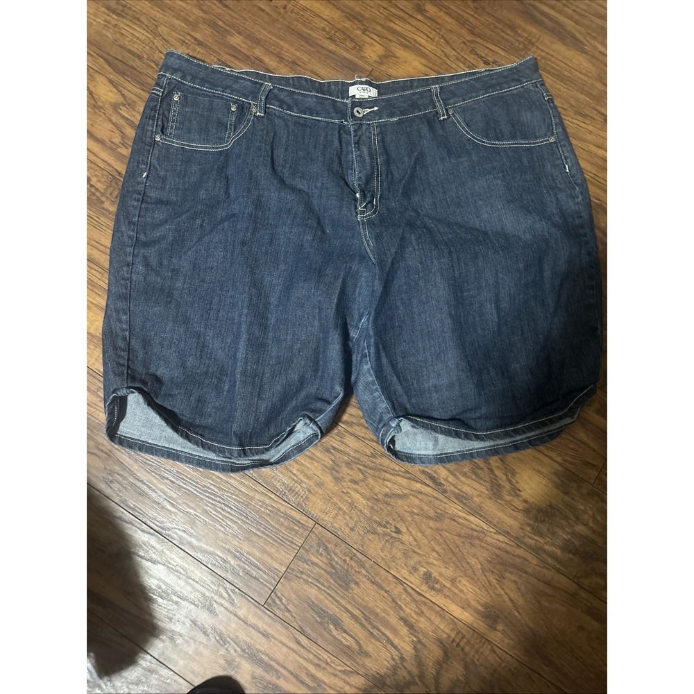 Cato Woman Denim Jean Shorts - Size 26W - Embroidered Back Pockets